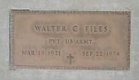 Thumbnail for Files, Walter Chesterfield (1921-1974), Military Grave Marker