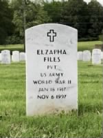 Files, Elzapha (1917-1997), Military Tombstone