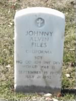 Thumbnail for Files, Johnny Alvin (1910-1952), Military Tombstone