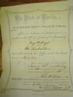 Thumbnail for George Burgess marriage certificate