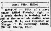 Thumbnail for CE Schilling, Petaluma Argus-Courier Page 1 Petaluma, California Friday, March 31, 1944