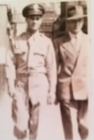 Thumbnail for Martin D Frain in Military Uniform walking with his father, Martin J. Frain in 1940s