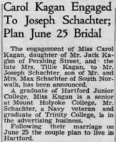 Thumbnail for Joseph Schachter marriage announcement