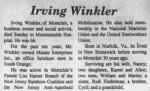 Thumbnail for Obituary for Irving