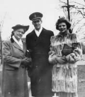 Thumbnail for Hellen Brown Anders, Calvin Anders, Ila Anders Reynolds. Calvin is in Navy Officer training uniform from sreynold126.jpg