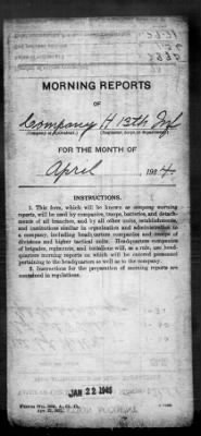 Thumbnail for Company H, 13th Infantry > Apr 1924