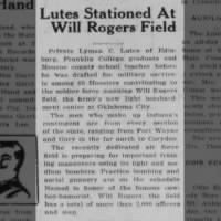 Thumbnail for _Lutes Stationed At Will Rogers Field,_ Oct. 1941..jpg