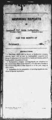 Thumbnail for Company I, 36th Infantry > Feb 1921