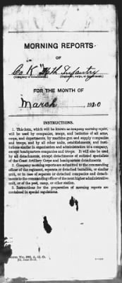 Thumbnail for Company K, 36th Infantry > Mar 1920