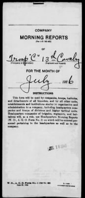 Thumbnail for Troop C, 13th Cavalry > Jul 1926