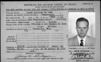 Larry William De Camp imigration card 24Aug1954