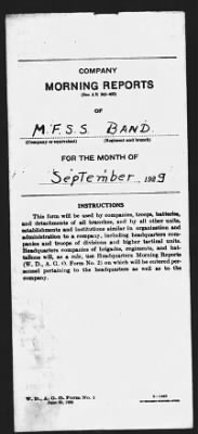 Thumbnail for Medical Field Service School Band, Carlisle Barracks, PA > Sep 1929