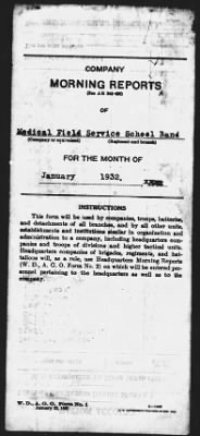 Thumbnail for Medical Field Service School Band, Carlisle Barracks, PA > Jan 1932