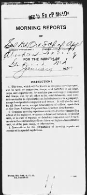 Thumbnail for School Detachment Ordnance School Of Application Aberdan Prooing Ground Md > Jan 1921