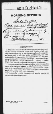 Thumbnail for School Detachment Ordnance School Of Application Aberdan Prooing Ground Md > Feb 1921