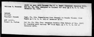 Thumbnail for Headquarters Company, 336th Field Artillery > Dec 1918