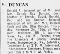 Duncan, Donald Robert, SP 4