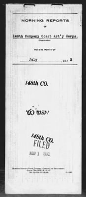 Thumbnail for 148th Company, Coast Artillery Corps > Jul 1913