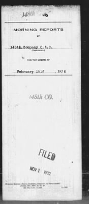 Thumbnail for 148th Company, Coast Artillery Corps > Feb 1916