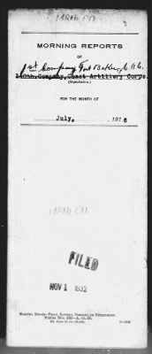 Thumbnail for 1st Company, Coast Artillery Corps > Jul 1916