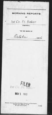 Thumbnail for 1st Company, Coast Artillery Corps > Oct 1916