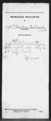 Thumbnail for 14th Company, Coast Artillery Corps > Apr 1918