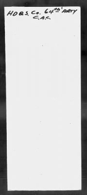 Thumbnail for Headquarters Company, 64th Artillery, Coast Artillery Corps > Jan 1918