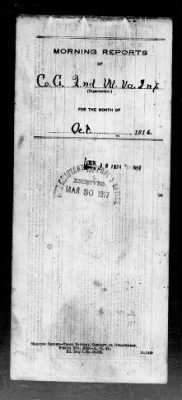 Thumbnail for Company G, 2nd Infantry, West Virginia National Guard > Oct 1916