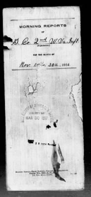 Thumbnail for Company G, 2nd Infantry, West Virginia National Guard > Nov 1916