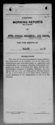 Thumbnail for 47th School Squadron, Air Corps > Mar 1933