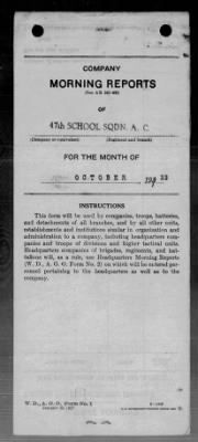 Thumbnail for 47th School Squadron, Air Corps > Oct 1933