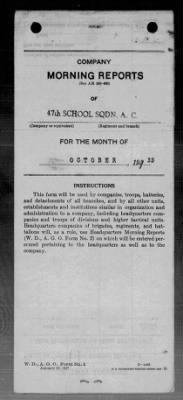 Thumbnail for 47th School Squadron, Air Corps > Oct 1933