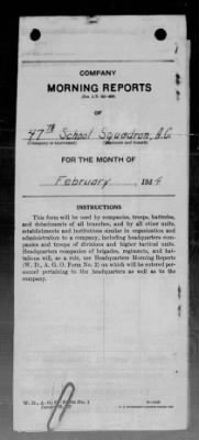 Thumbnail for 47th School Squadron, Air Corps > Feb 1934