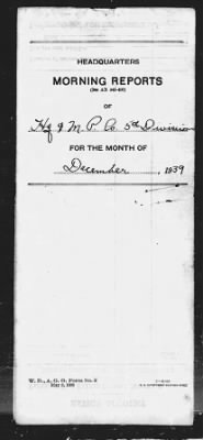 Thumbnail for Headquarters Detachment & Military Police Company 5th Division > Dec 1939