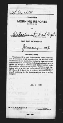 Thumbnail for Medical Department Detachment > Jan 1939