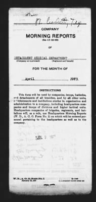 Thumbnail for Medical Department Detachment > Apr 1939