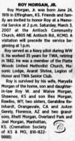 Thumbnail for Obituary for Roy Morgan, Jr, The Kansas City Star from Kansas City, Missouri on February 28, 2007, pg18