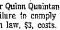 Thumbnail for Moyer Quinn Quaintance, failure to comply with inspection law - Greely Daily Tribune, CO, 06Mar1965