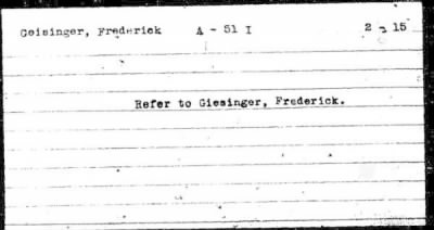 Thumbnail for Frederick > Geisinger, Frederick