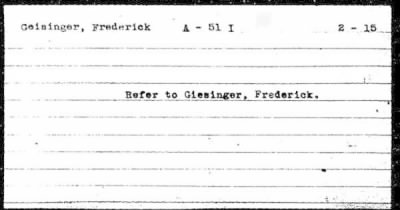 Thumbnail for Frederick > Geisinger, Frederick