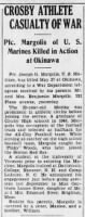 Thumbnail for Waterbury Evening Democrat  - 06-06-1945 - Joseph Margolis