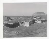 Thumbnail for Blown out bunkers Mt. Suribachi 1945.jpg