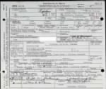 Robert Raymond Roy, Death Certificate