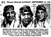 Sunday OREGON Journal Sunday, Sep 12, 1943 Portland, OR