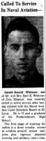 Gerald Donald Whitener, The Democrat-News  Fredericktown, Missouri, June 01, 1944