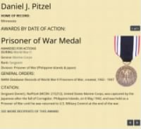 Thumbnail for Daniel Pitzel - POW Medal Recipient