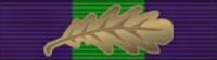 General Service Medal (1918) ribbon with Mention in Despatches Oak Leaf