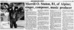 Thumbnail for The Record Page 87 Hackensack, New Jersey Sunday, October 15, 2000 1 of 3 matches on this page