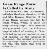 Evelyn Mae Gerdrum - Great_Falls_Tribune_Tue__Jan_12__1943_