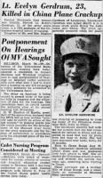 Evelyn Mae Gerdrum, Great_Falls_Tribune_Tue__Mar_20__1945_